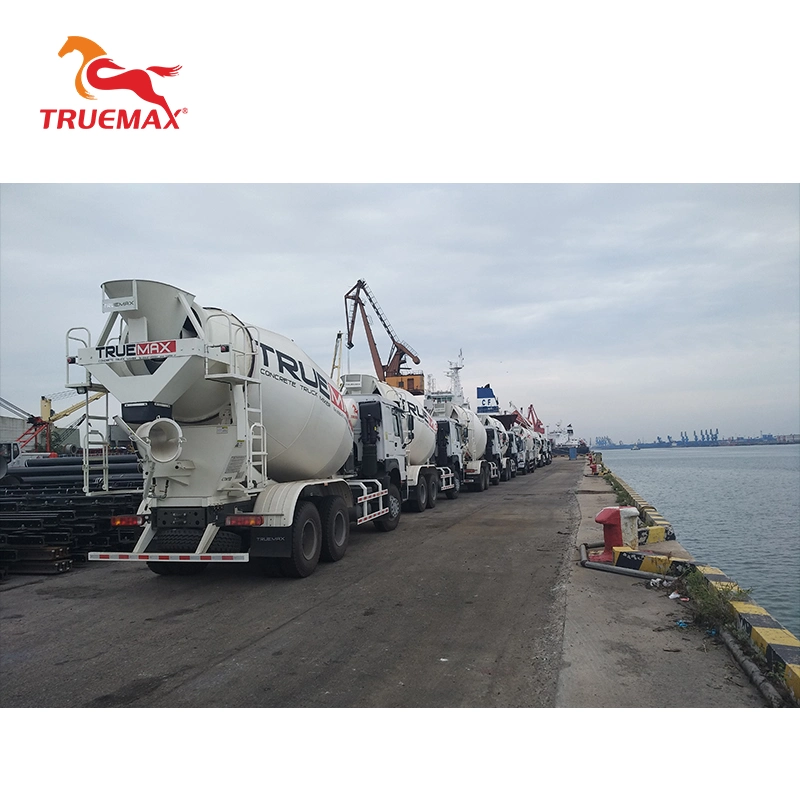 China Truemax Concrete Machinery 10 Cbm 12.6t Heavy Duty HOWO 6X4 Transit Mobile Self Loading Cement Concrete Mixer Truck