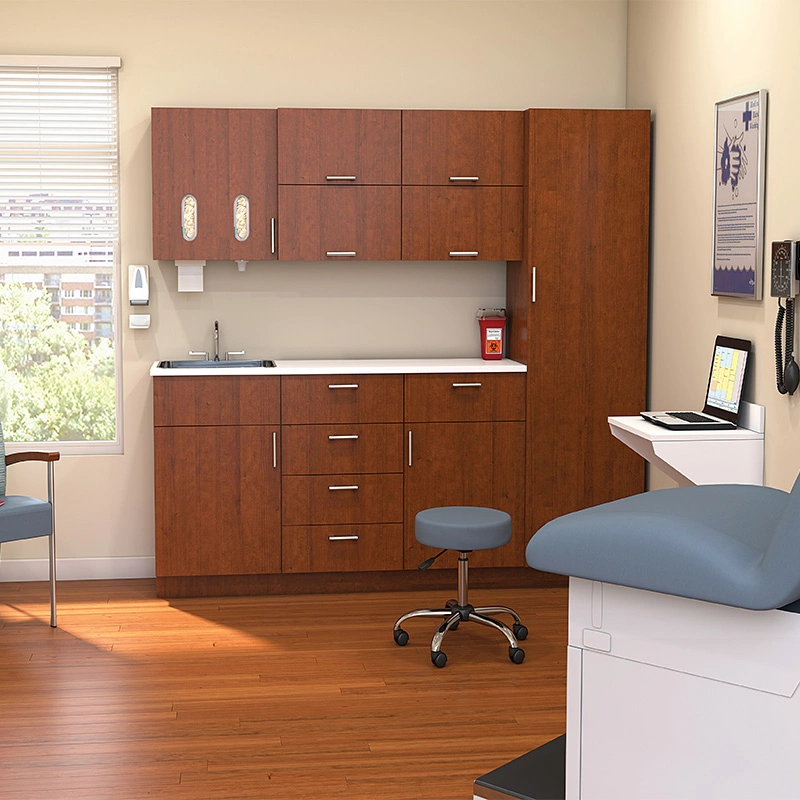 Hospital Medical Furniture Factory Custom Wooden Doctor Office Cabinets with Low Price