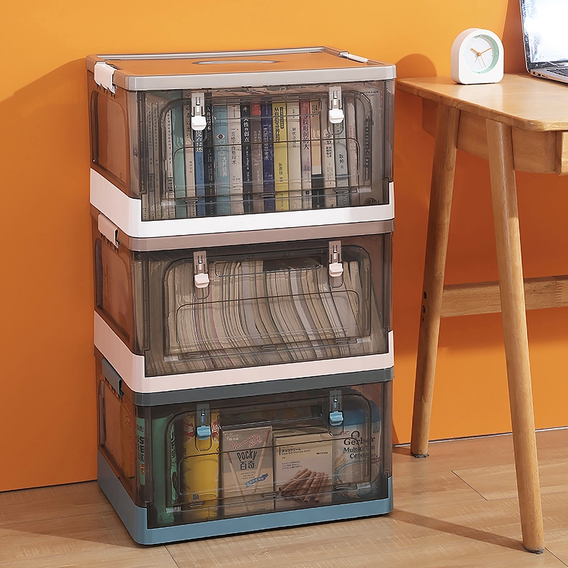 A11 Stackable Multifunctional Home Transparent Foldable Bin Plastic Storage Box