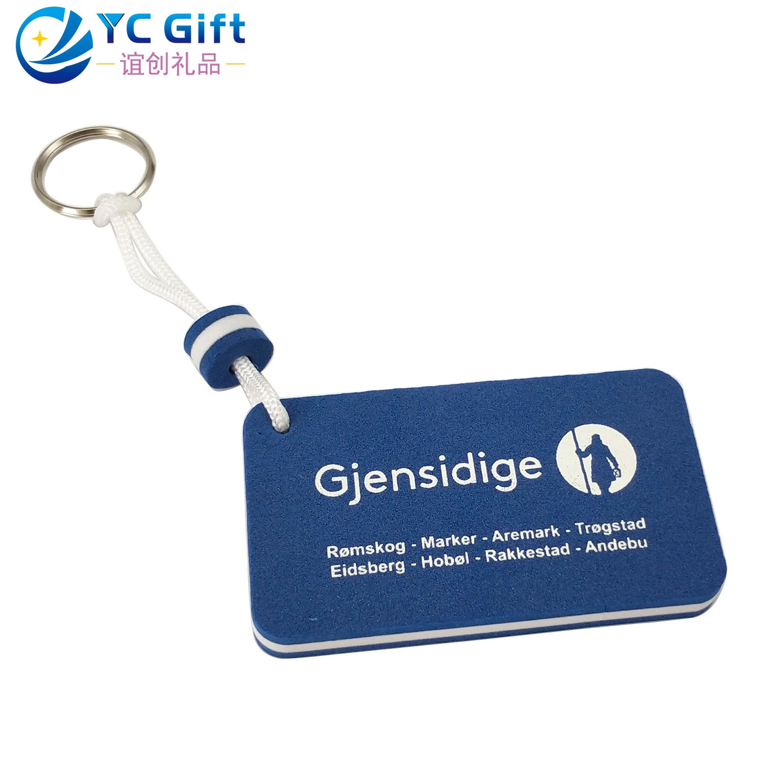 Activité commerciale personnalisée recherche de clé de cadeau promotionnel touche de logo mode Porte-clés Tag EVA Foam Trousseau d'impression Cool Key pour souvenir (KE04-C)