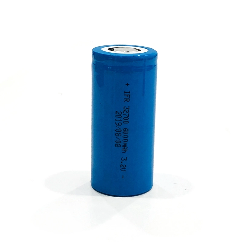Deep Cycle Rechargeable LFP Lithium Iron Phosphate Battery 3.2V 6000mAh 6ah Cell 32700 32650 LiFePO4 Battery for Power Tools / LED Light
