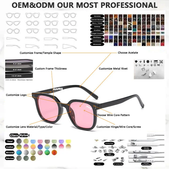 Wholesale/Supplier Factory Fashionable High quality/High cost performance  Sun Shades UV400 Brand Designer Gradient Lenses Man and Woman Frame Sunglasses