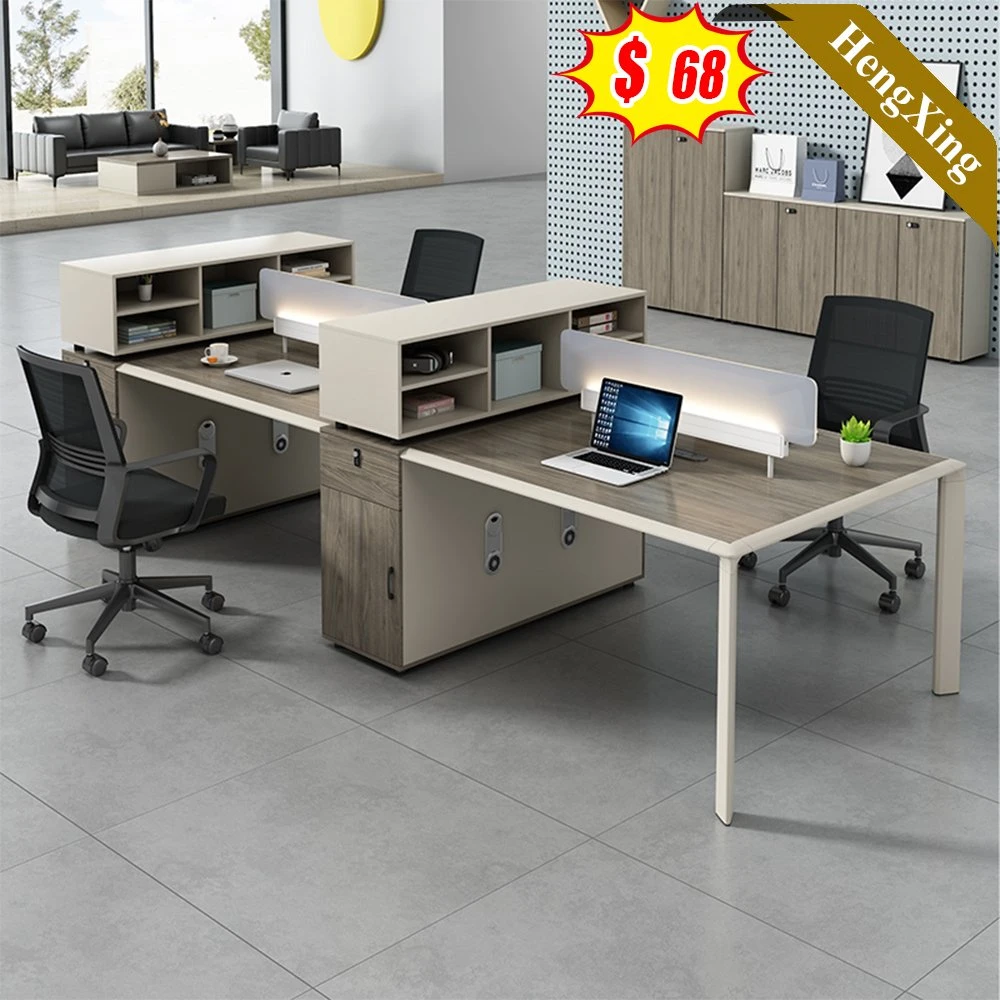 Meubles de bureau en bois sur mesure combinaison libre de postes de travail en aluminium partition de bureau