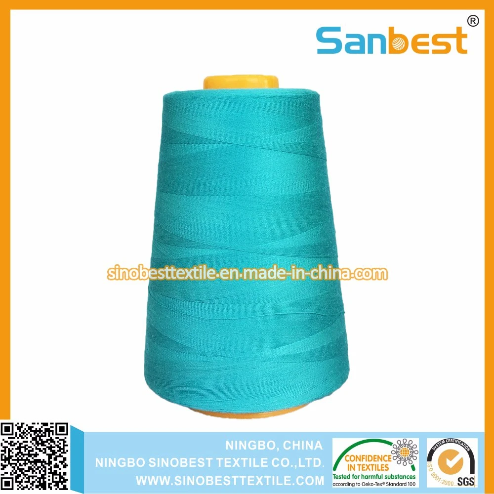 100% Cotton Wrapped Poly Core Sewing Thread for Jeans