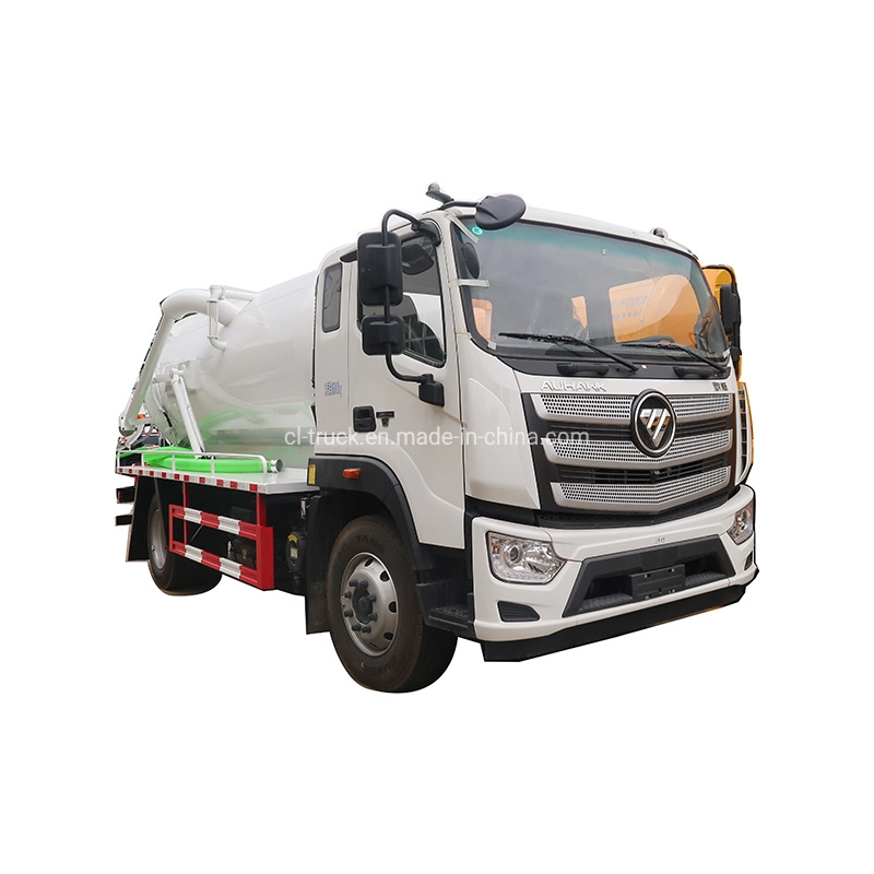 China Supplier Foton Vacuum Sewage Suction Truck 12000 Liters 10000L Septic Tank Sewer Cleaning