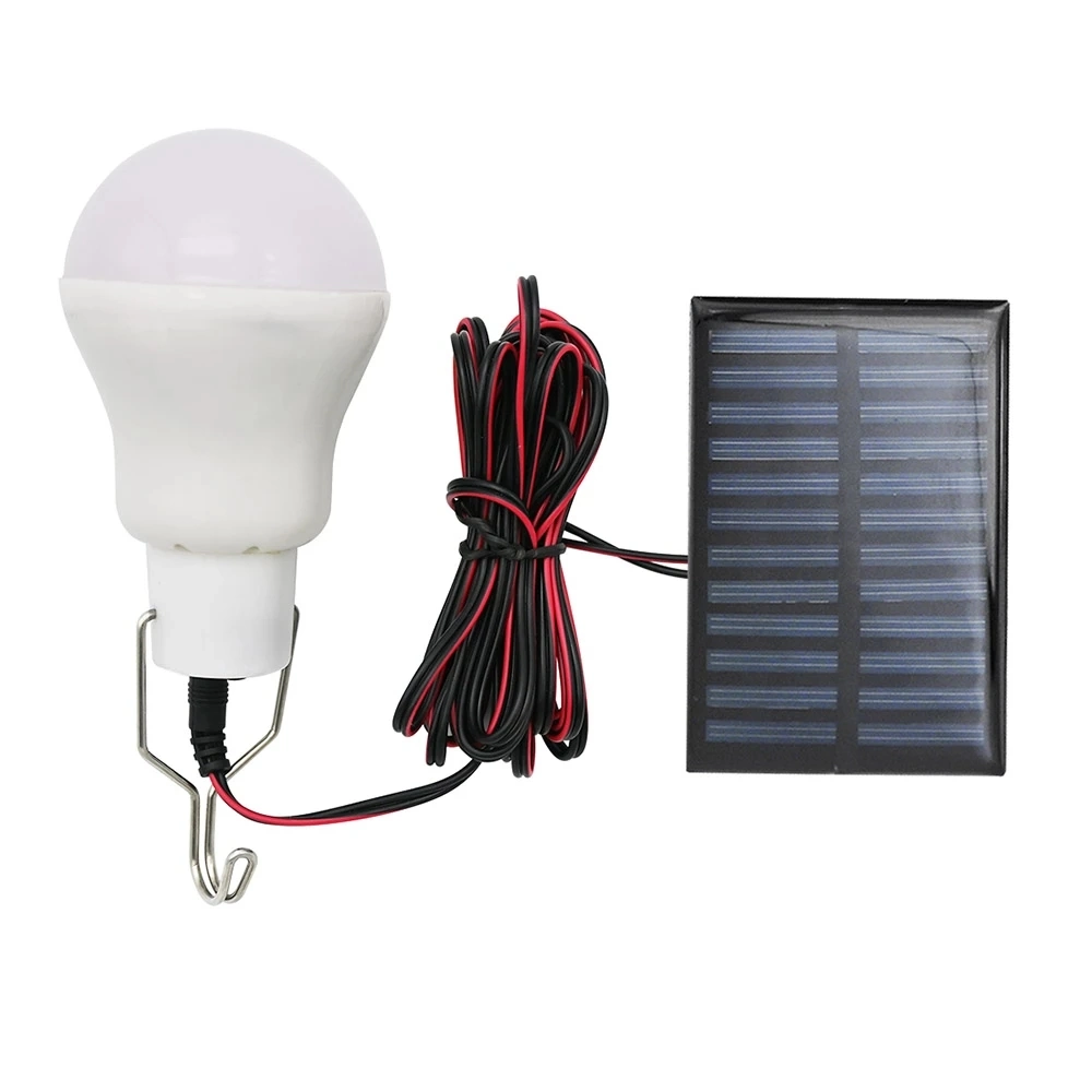 Portable LED Solar Lamp Charged Solar Energy Light Panel Powered Emergency Bulb for Outdoor Garden Camping Tent Fishing