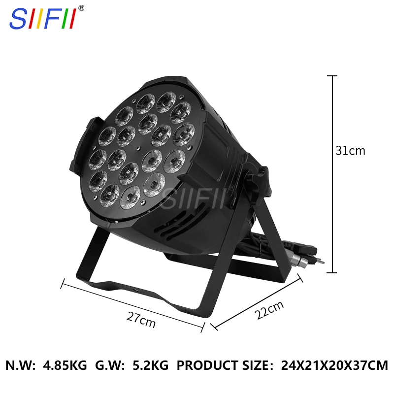 Hot Selling LED Stage Light DJ 18*10W RGBW 4in1 Club 18PCS 10W/18W LED Disco PAR Light for Wedding Light