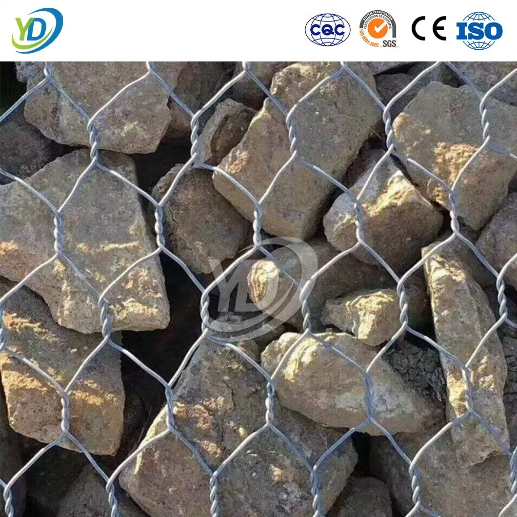 Yeeda Gabion Wall 50X50 Original Factory Hexagonal Wire Netting 2.7mm/3.0mm/3.2mm Diameter 80X100mm Zinc Coated Double Twisted Gabions Wire Mesh