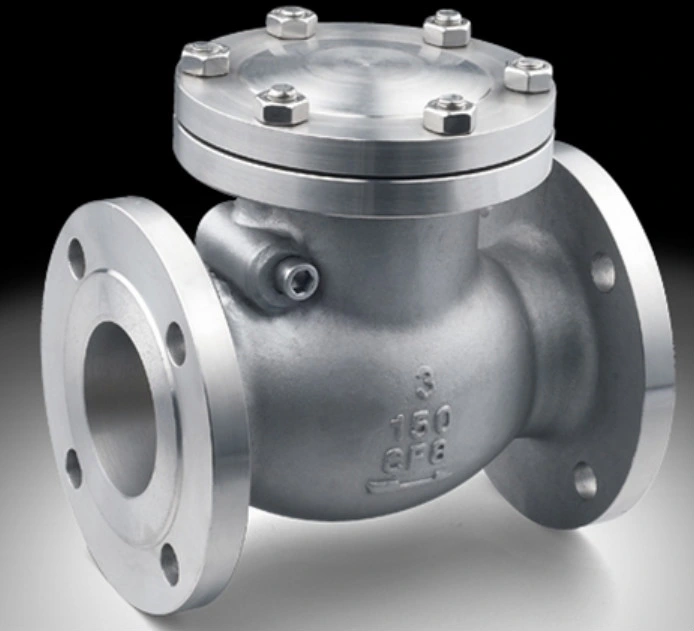 API 6D CF8 CF8m CF3m Stainless Steel Flanged Non Return Valve Check Valve