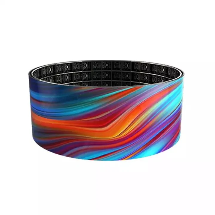 Pantalla de película LED transparente flexible adhesiva personalizada