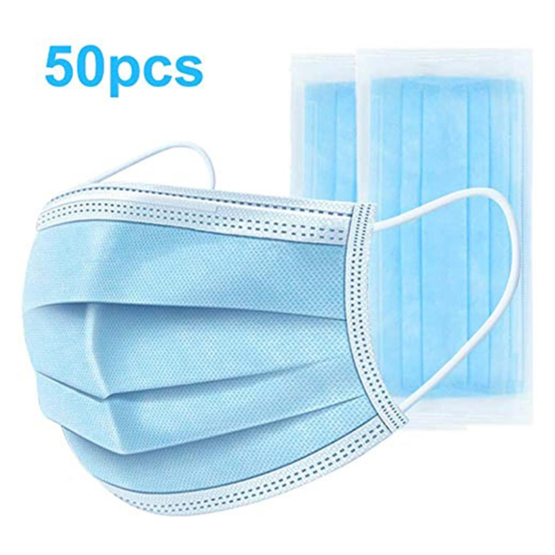 3 Ply Disposable Tie-on Non Woven Surgical Face Mask - Antidust Anti-Smog Respirators & Masks