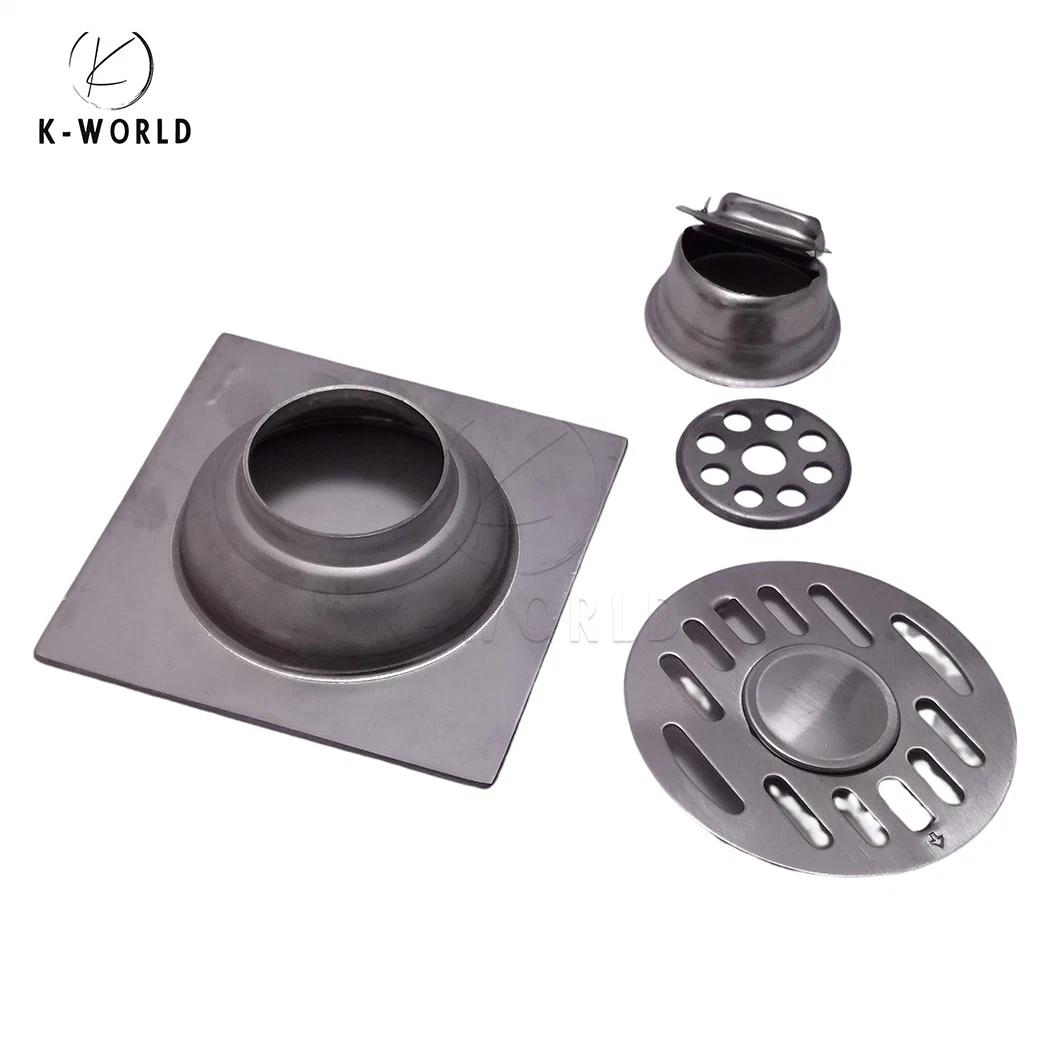 K-World Floor Drain Outdoor Wholesale/Supplierr OEM Customized Bottom Floor Drain China Anti-Rebate Shower Channel Drain