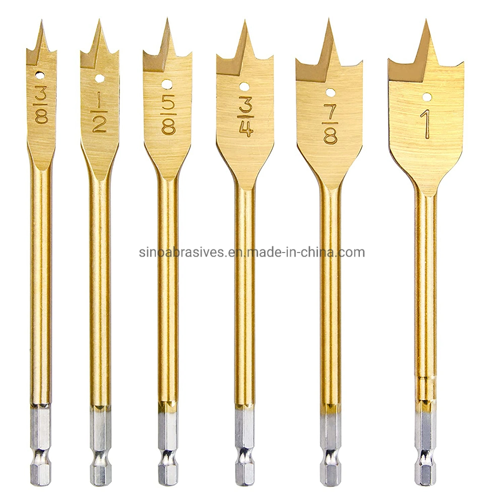 High-Carbon Steel Spade Paddle Bits Woodworking Flat Drilling Boring Tools