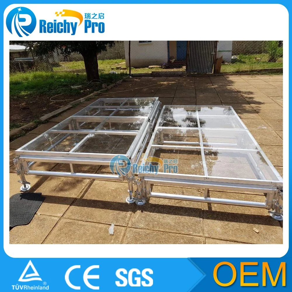 Adjustable Aluminum Portable Event Stage Platform Put Flower Underneath