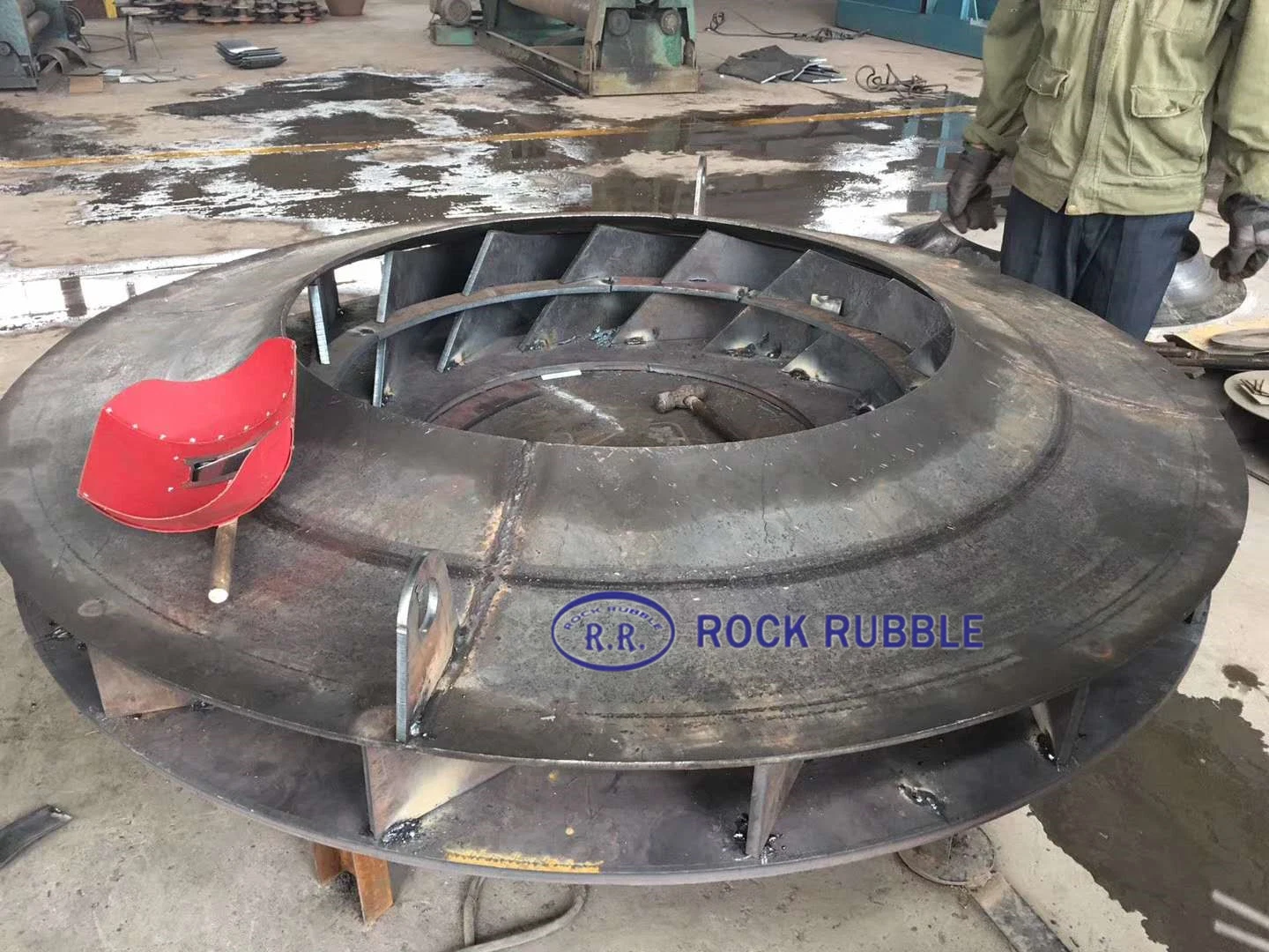 Metal Fabrication Fan Impeller Parts Carbon Steel Welding Factory