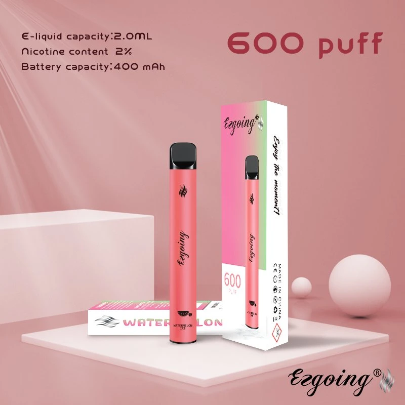 Ezgoing Marca original 600 Puffs los más sabores mejor Mini VAPE fábrica OEM desechable