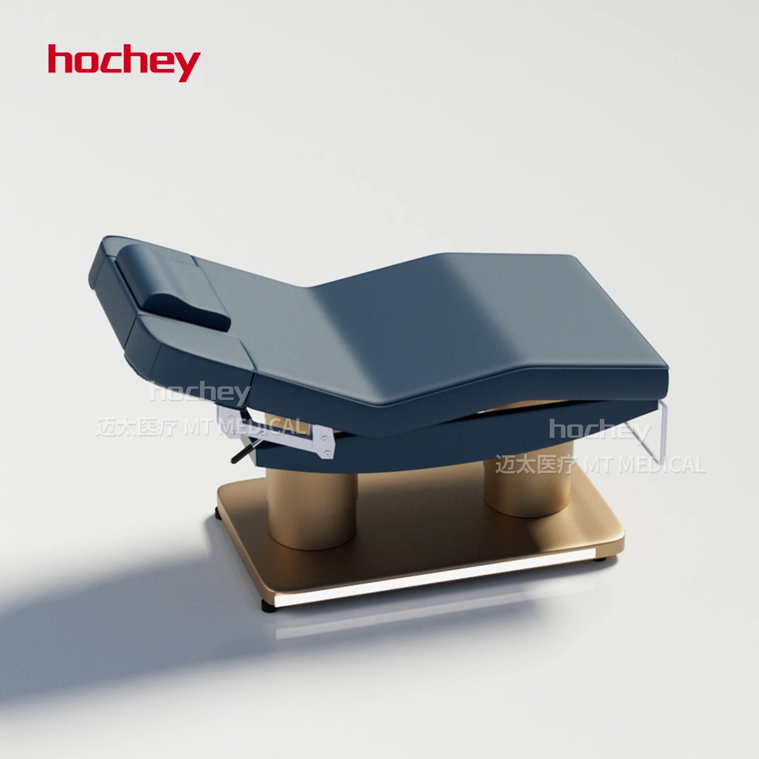 Hochey Recline Chair SPA Table Automatic Electronic Set Electric 3 Motors Luxury with Stool Luxury Facial Bed