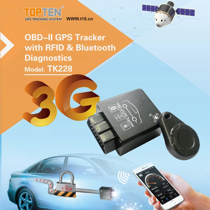 Отслеживание GPS OBD II с технологией Bluetooth и Wireless против Jummer диагностики (ТК228-WL)