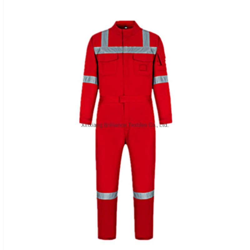 Taladro profesional Industrial Reflective Fire Seguridad retardante de llama soldadura de ropa de trabajo Mono de protección de gas de petróleo