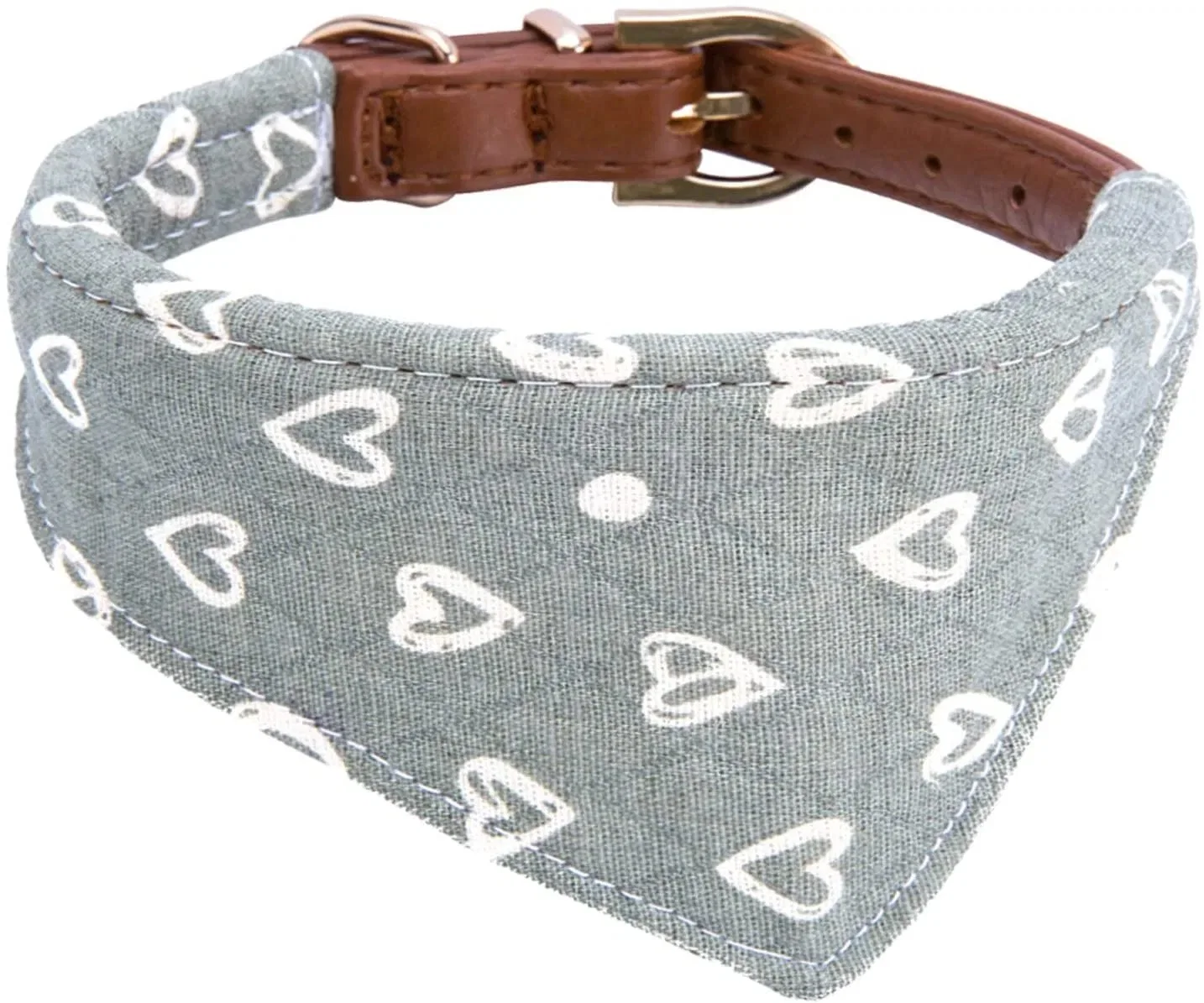 Personalized Sublimation Printed Triangular Pet Scarf Apparel Dog Bandana&Collar Set