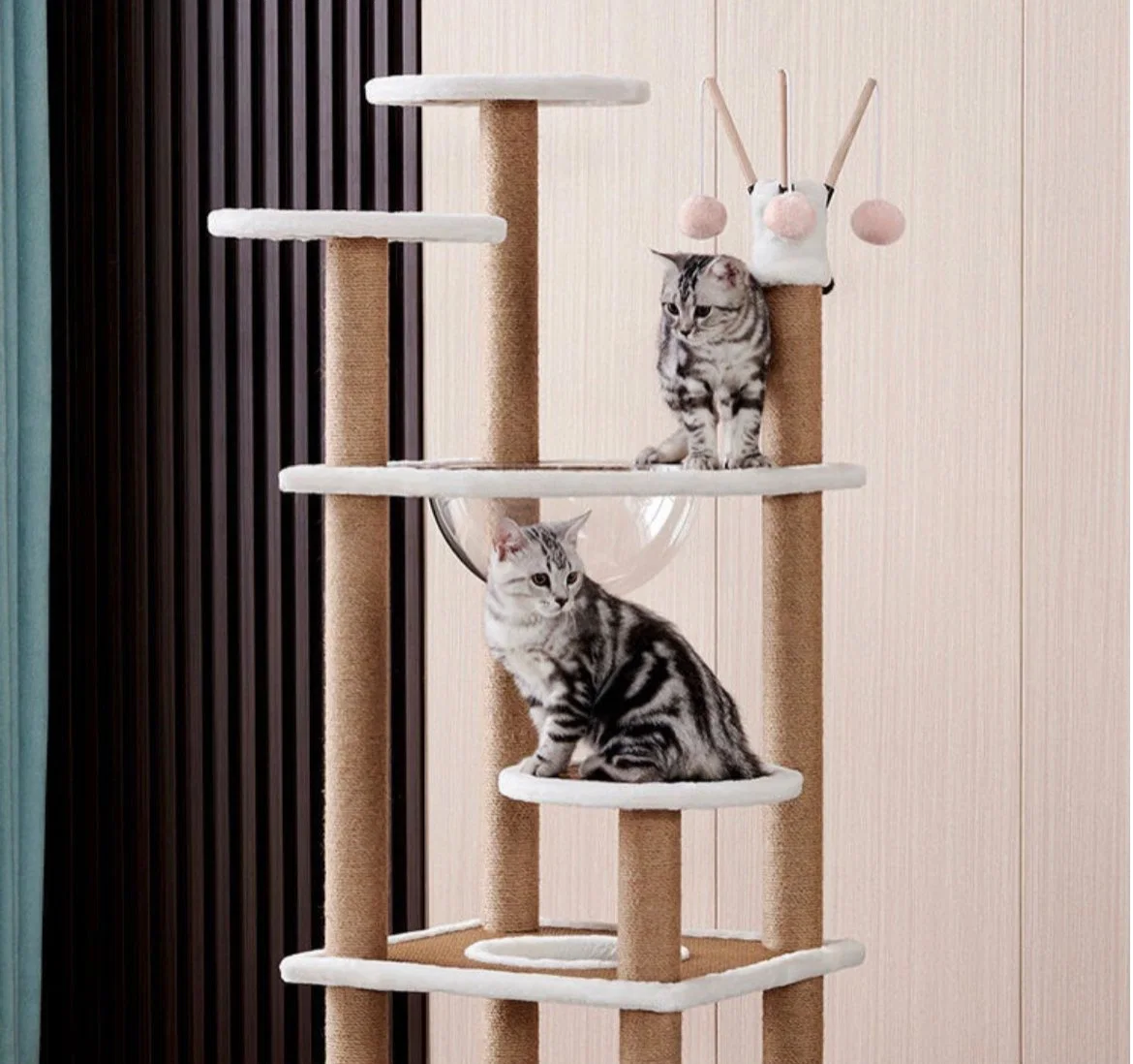 Árbol de Gato Grande columna de escalada integral, juguetes para mascotas