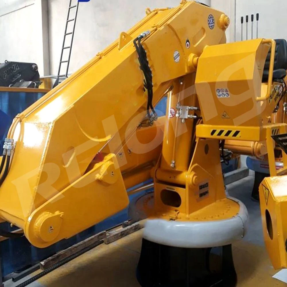 Workboat Offshore Knuckle Boom Marine Foldable Hydraulic Mobile Crane