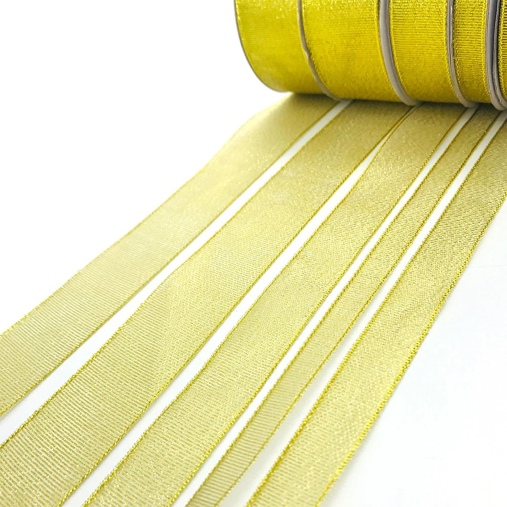 Gold Metallic Ribbon J