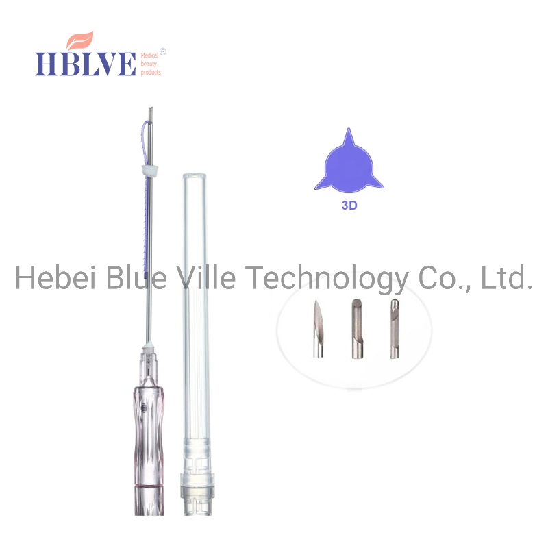 Factory Price 18g 150mm Blunt Needle Cannula Cog 3D Pdo Thread Lift Face Lift Pdo Double Hilos for Face and Body