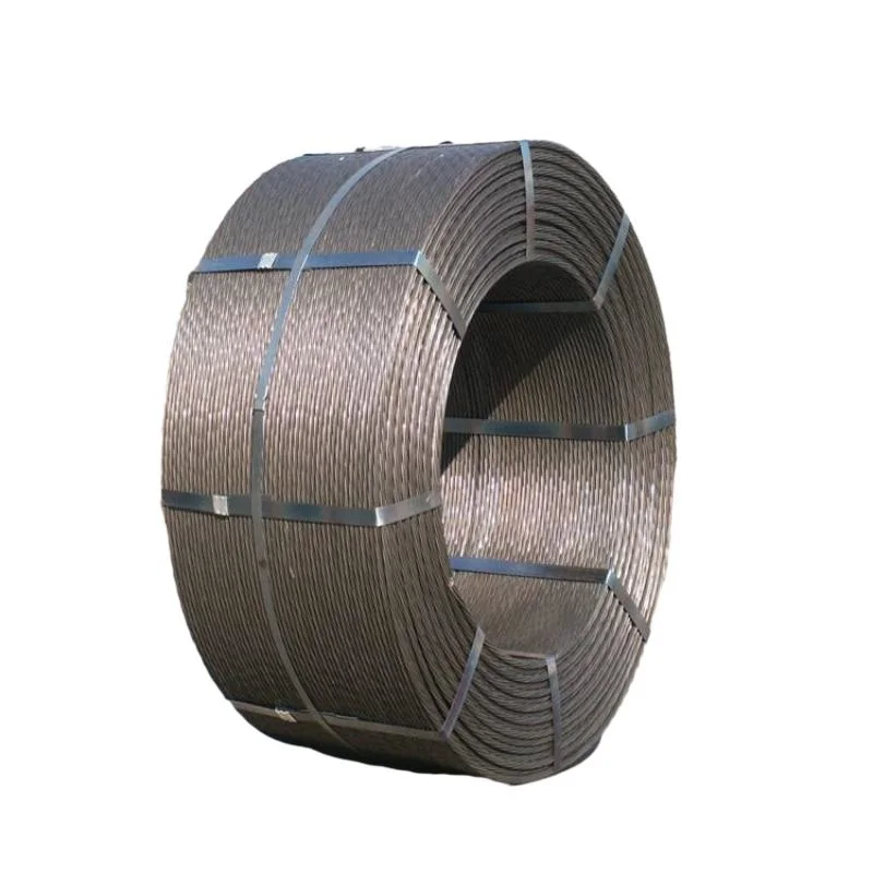 Post Tensioned 12.7mm PC Steel Strand 15.24mm Cable for Rectangular Prestressed Anchored Concrete Structure