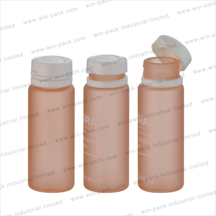 10ml Tube Glass Bottle Orange Essential Oil Bottle Packaging with Pull Cap