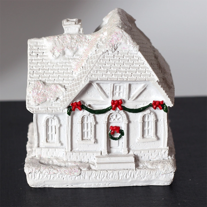 Custom Christmas House, House Decor Home Decoration, House Resin Craft Gifts Christmas for Supermarket Products