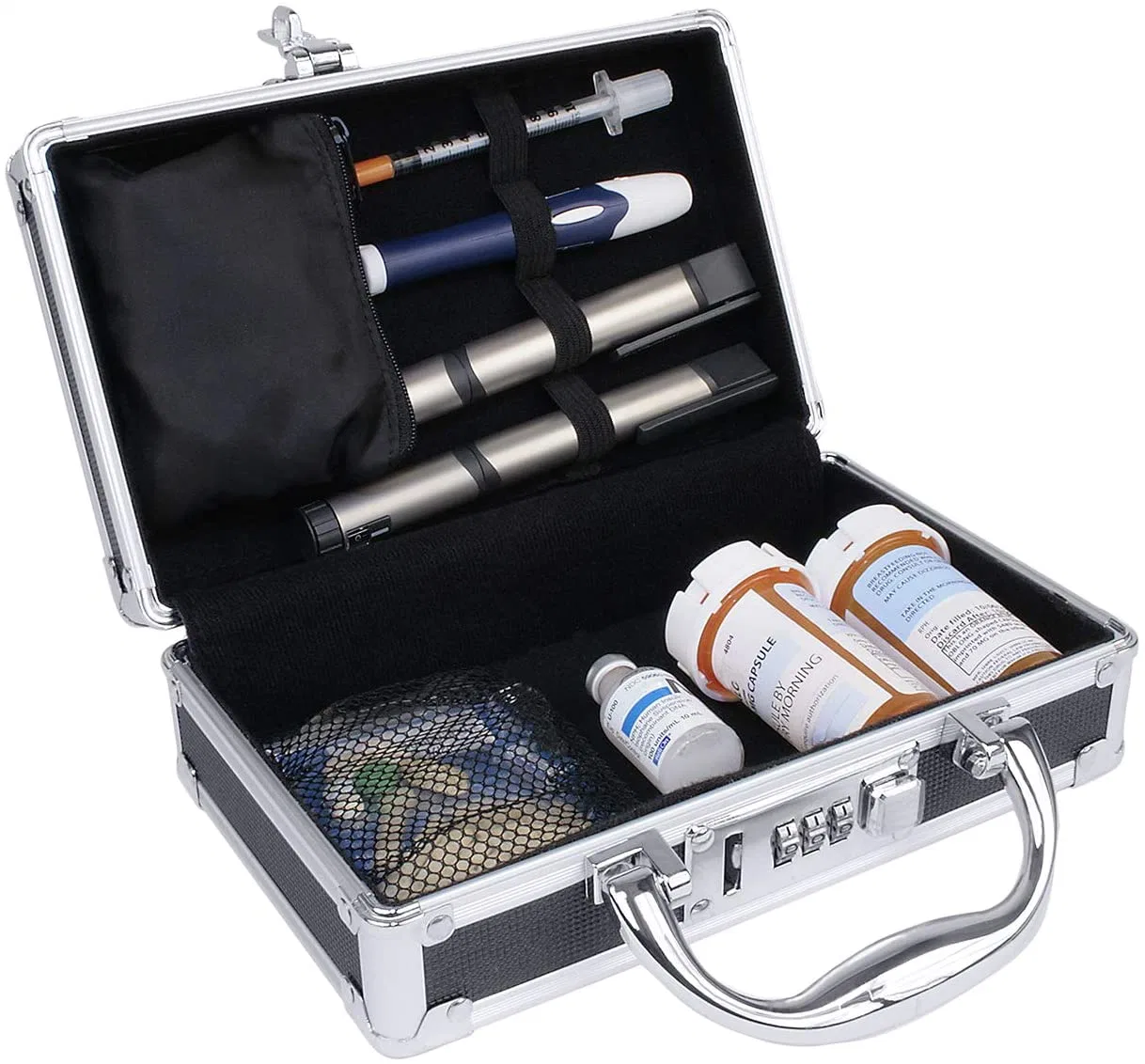 Lockable First Aid Medical Combination Lock Medicine Case