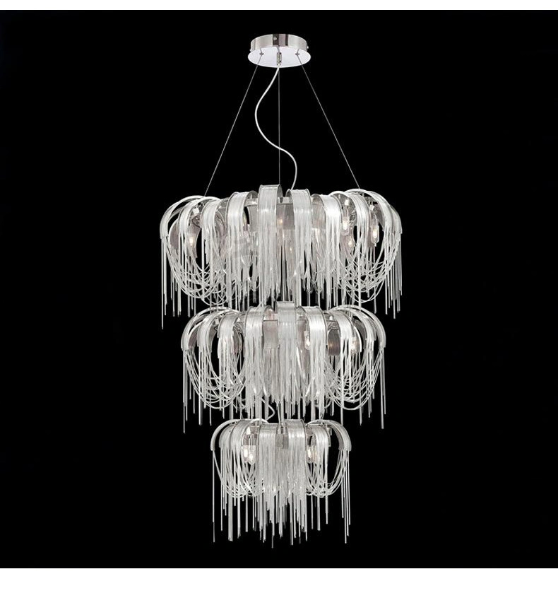 Скандинавская постмодерн Fringe Chandelier Художественное креативитипеленгическое освещение интерьера.