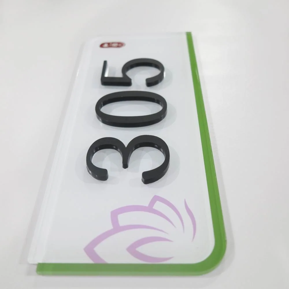 Cheap Price Wall Acrylic Decorative House Number Sign for Door