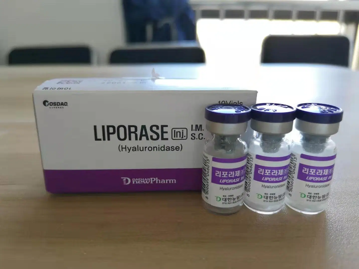 El 1 de la casilla 10 frasco original coreana Liporase Hyaluronidase