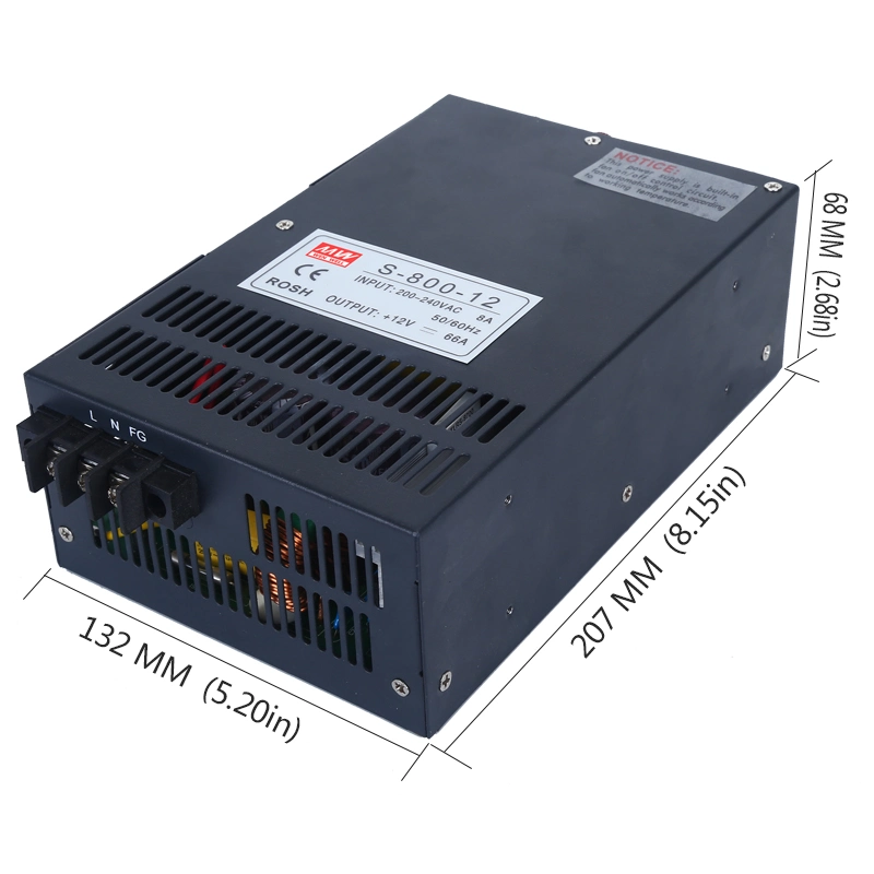 S-800-12V 66A DC Power Supply for LED Light