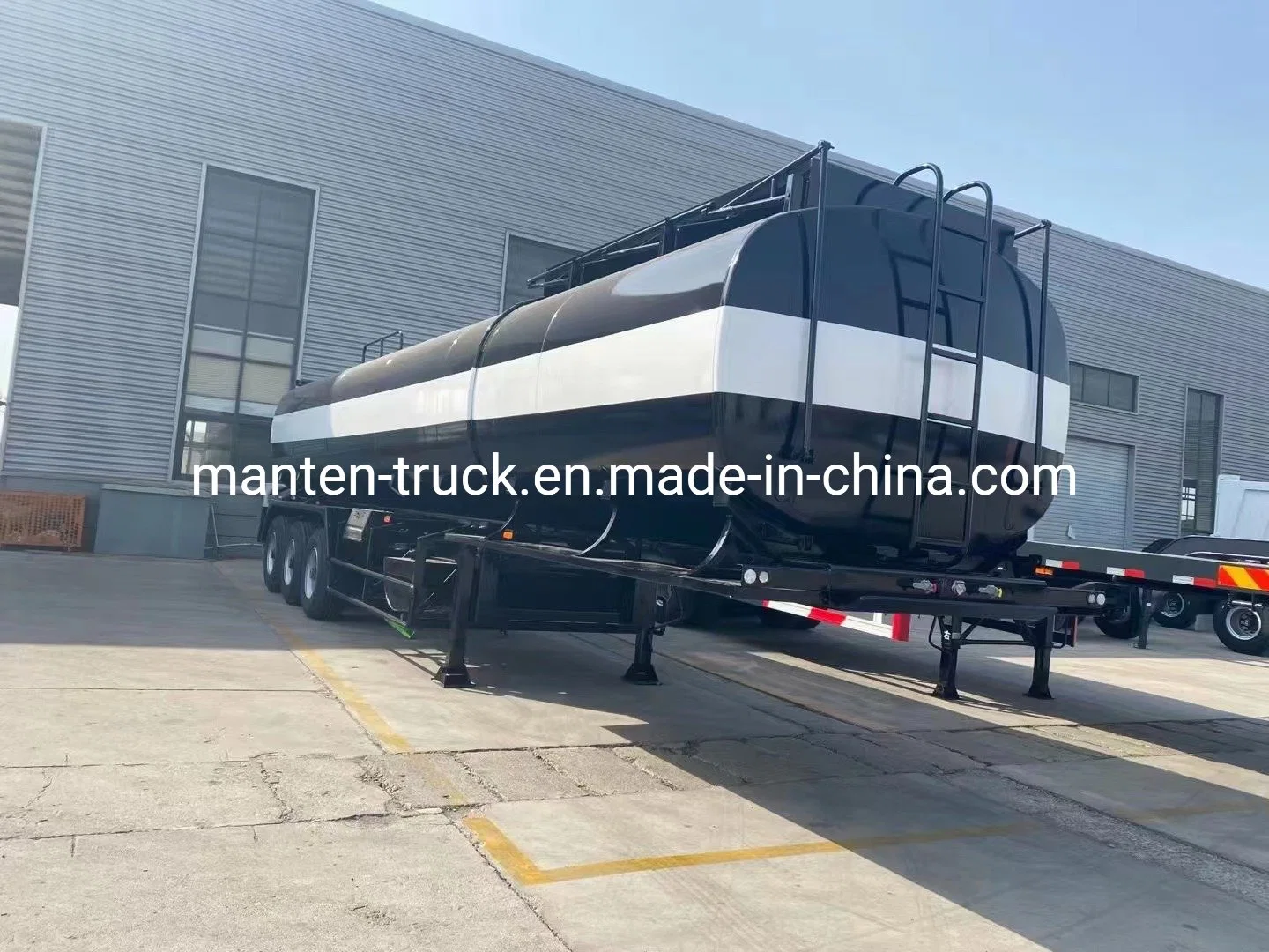 45cbm 45000L Mineral Resin Pitch Hot Asphalt Bitumen Delivery Transportation Tanker Semi Trailer with Oil Heating Burner