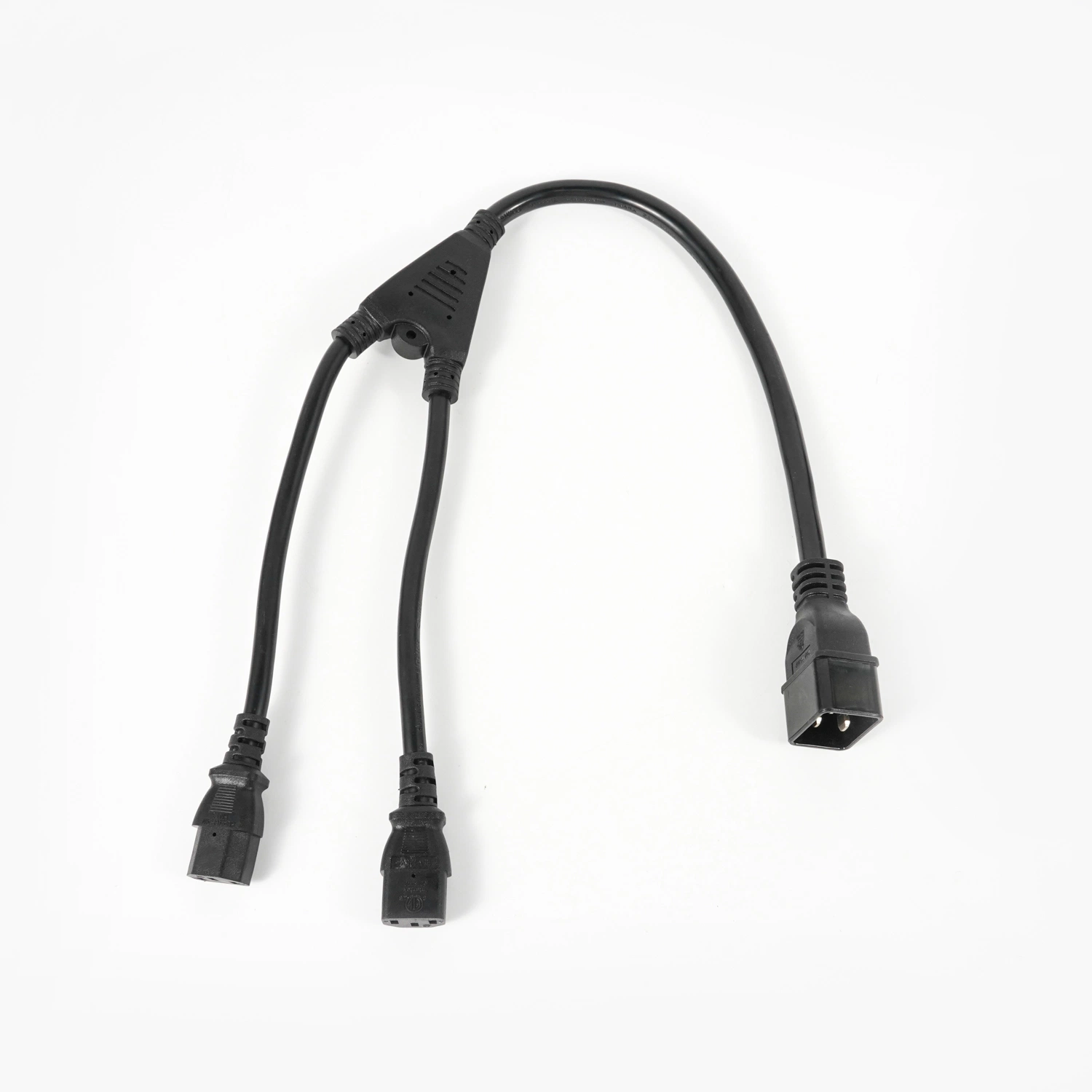 C20 a 2xc13 divisor cable de alimentación cable principal de 1,5mm2 divisor Cable 1 mm2 negro