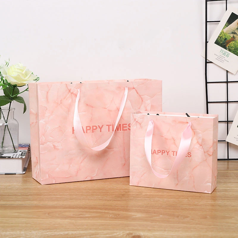 Factory Production Wholesale Printing Pattern Shopping Garment White Card Gift Paper Bags