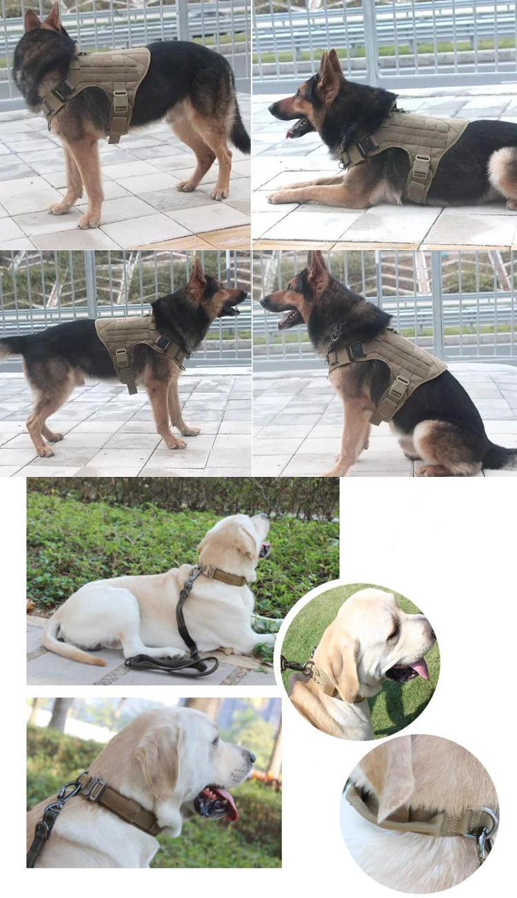 العسكرية الكلب المنتجات خدمة الكلب تسخير تدريب الكلاب متينة تكتيكية أكسسوارات صدرية للكلاب