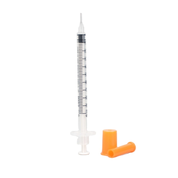 1ml jetable aiguille de seringue à insuline vaccin seringue Luer Lock