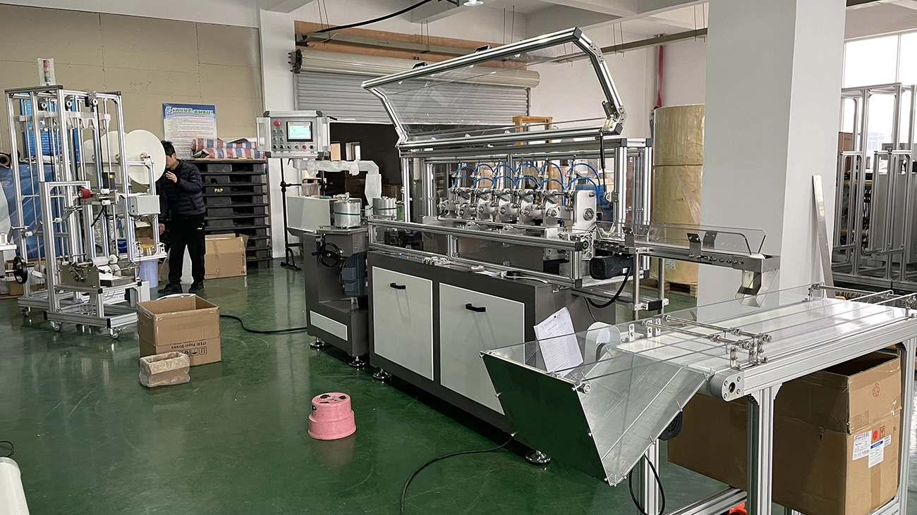 Multi Blades Biodegradable Edible Straw Paper Making Machine Auto Paper Connecting