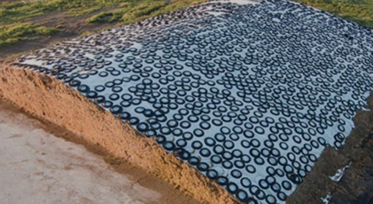 Cobertura de proteção contra silagem de elevada resistência