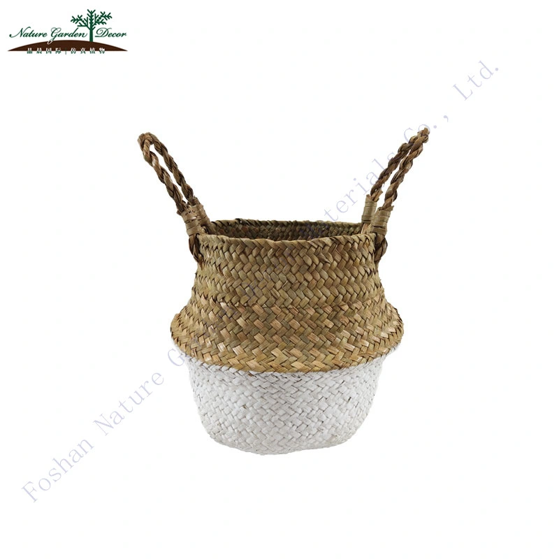 Wholesale/Supplier Natural Rattan Handmade Storage Baskets Decor Seagrass Woven Basket