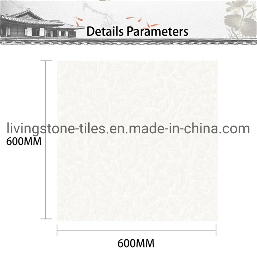 600*600mm Iceberg Snow Lotus Series Matt Finish Building Material Floor Cement Hotel Tile