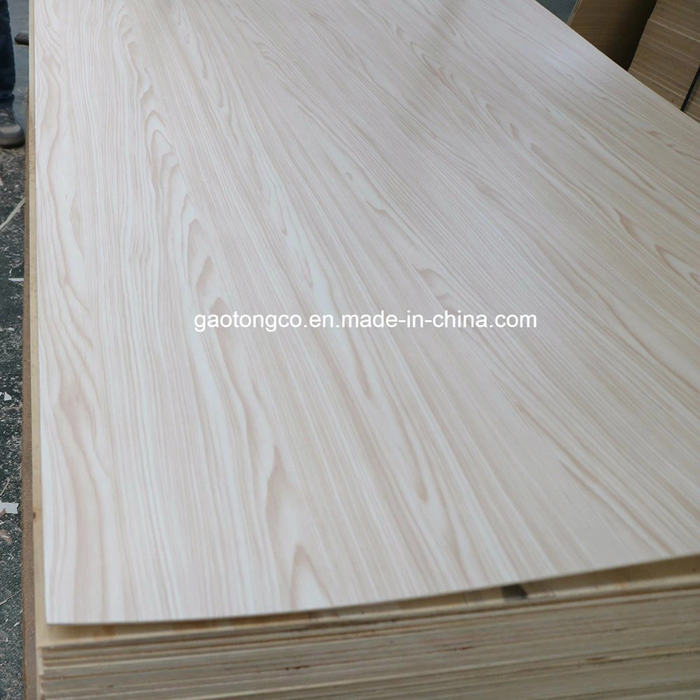 Furniture Use 18mm Thick Frosty White Melamine Paper Faced Plywood Board