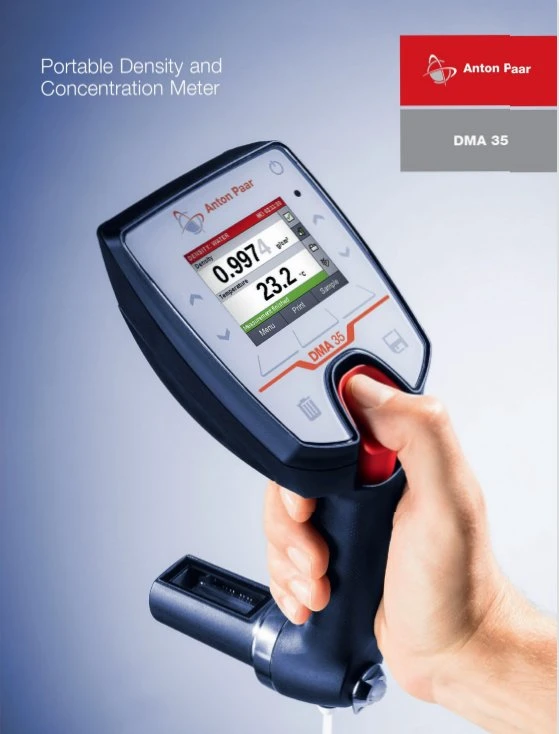 DMA 35 portable de l'Essence de pétrole du compteur de densité