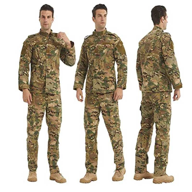 Tactical Jacket and Pants Military Style Camo Hunting Acu Uniform