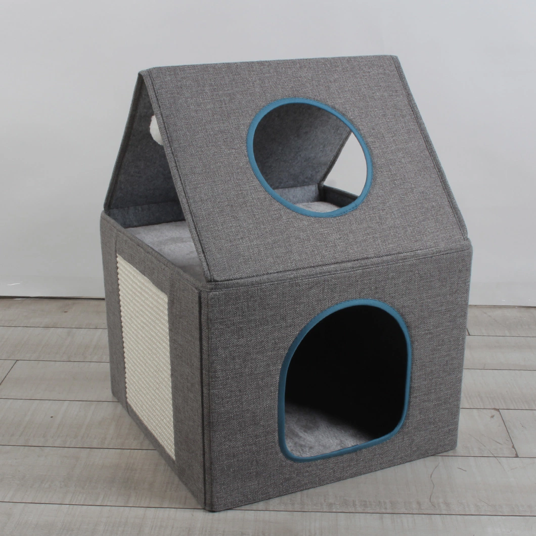 Meubles pliables RoHS ISO Cat avec Cat Tunnel et Cat rayures comme animaux de compagnie produit