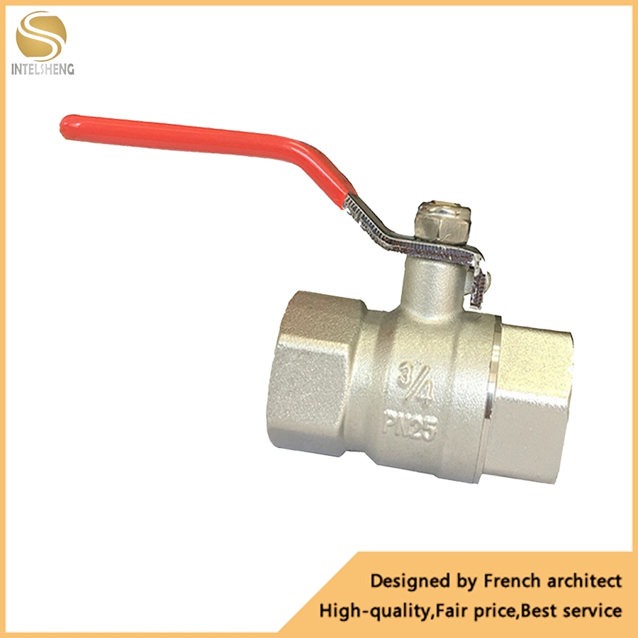 DN15 - DN100 Pressure Pn25 CW 617n / Hpb59-3 Brass صمام جوارب كروي مع مقبض معدني